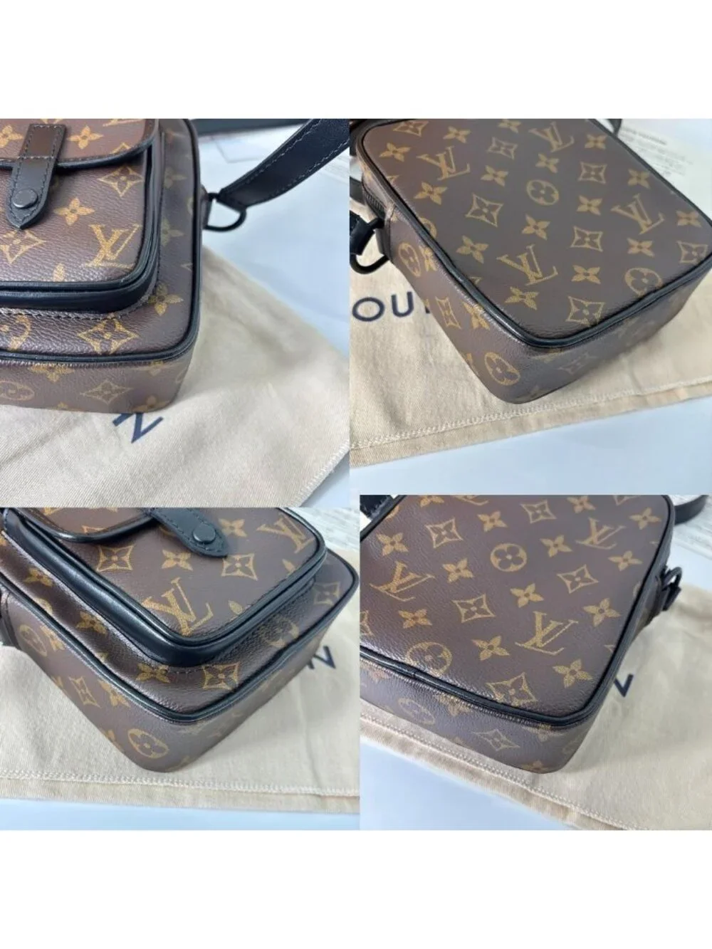 Louis Vuitton Monogram Macassar Christopher Shoulder